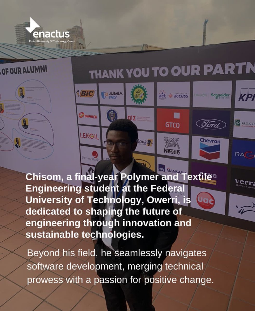 Enactus_FUTO's tweet photo. Enactus Futo Member Spotlight:
Meet CHISOM - Member, Enactus FUTO
#enactusng #memberspotlight #enactus #enactusproject #member #engineer #instagram #instadaily #explore #enactuscares https://t.co/gbNw0Jhz4n