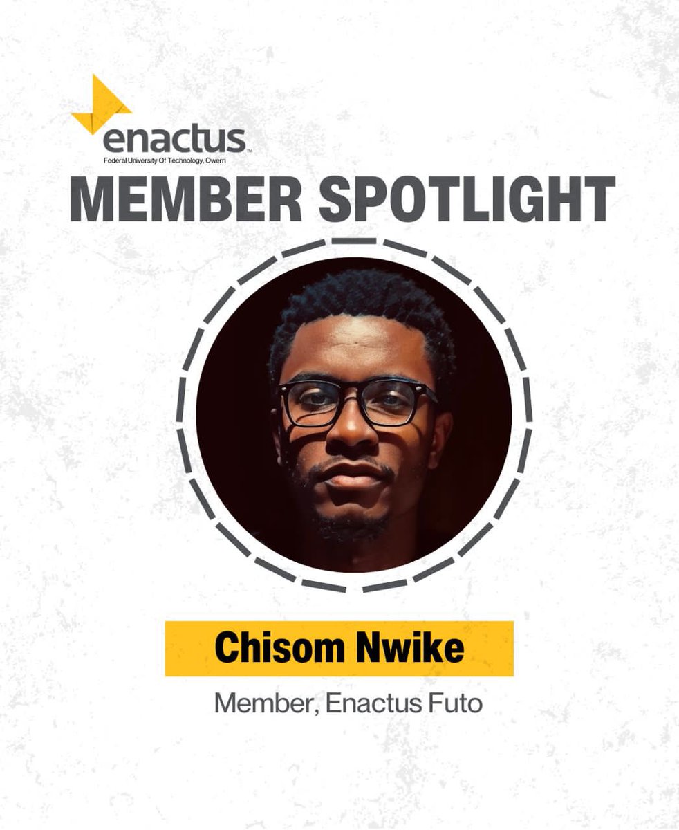 Enactus_FUTO's tweet photo. Enactus Futo Member Spotlight:
Meet CHISOM - Member, Enactus FUTO
#enactusng #memberspotlight #enactus #enactusproject #member #engineer #instagram #instadaily #explore #enactuscares https://t.co/gbNw0Jhz4n