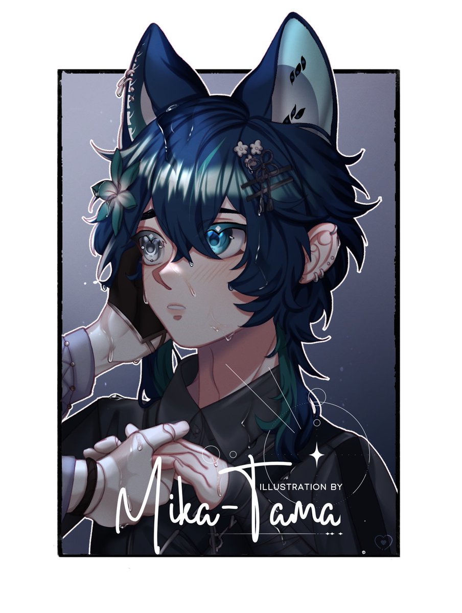 mikatama__'s tweet photo. 𝗩𝗧𝘂𝗯𝗲𝗿_

Aaaand another one! Drew my bestie @SkillcyArt for this panel! (づ￣ ³￣)づ
You might see that I really enjoyed drawing wet skin ¯\_(ツ)_/¯ https://t.co/anhkZdTaXC