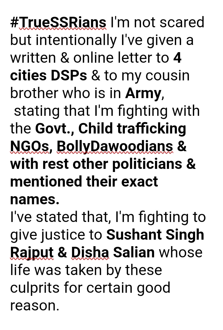sheebakjoy2's tweet photo. #SITUpdate
#TrueSSRian I don't know how @qvive_ #SSRWarriors & #NileshOjha Sir will take intense step after 15th Feb. 2024 if we won't get any reply by @Dev_Fadnavis about SIT findings, so do this for yourself if you feel it's right for you 👇 @Tammy94336887 @PIYALIBH https://t.co/bHDEITrQPo