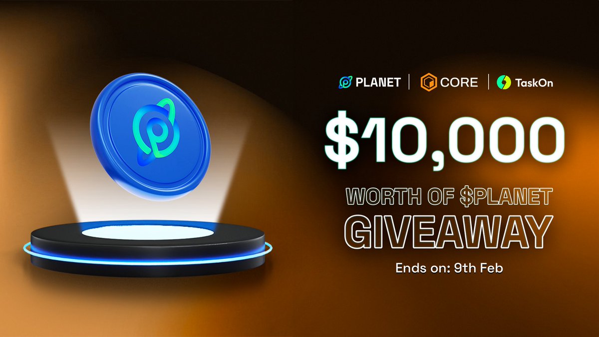 PlanetReFi's tweet photo. $PLANET x @coredao_org campaign is now live on @taskonxyz 🔥
Here’s your chance to win from a pool of $10,000 in $PLANET💰
All you need to do is complete the tasks here⬇️
https://t.co/geB3wM7pxU

Let’s go, #Planeteers 🔥🔥

#PlanetReFi #CoreDAO #TaskOnRewards https://t.co/1AjCA8xB3X