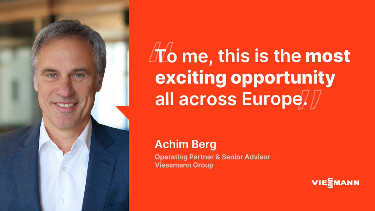 Viessmann (@viessmann) on Twitter photo 🚀 Big welcome to <a href="/Achim_Berg/">Achim Berg</a>! He is supporting the ramp up of our #ecosystem of #entrepreneurs and co-creators in his new role as Operating Partner and Senior Advisor 🌿💼 👉viessmann.family/en/newsroom/co… 🚀 Big welcome to <a href="/Achim_Berg/">Achim Berg</a>! He is supporting the ramp up of our #ecosystem of #entrepreneurs and co-creators in his new role as Operating Partner and Senior Advisor 🌿💼 👉viessmann.family/en/newsroom/co…