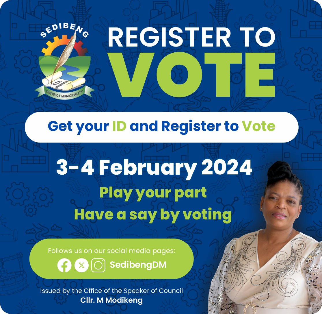 #SAelections24 #RegisterToVote #VoterRegistrationWeekend