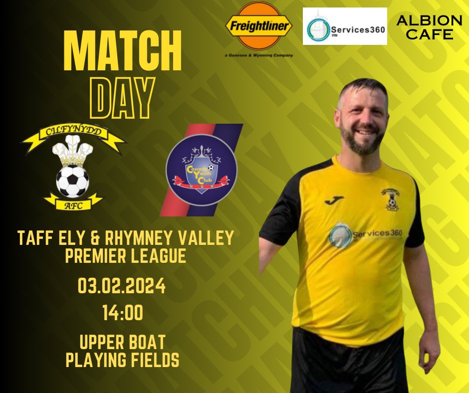 Cilfynydd AFC (@cilfynyddafc) on Twitter photo ๐๐๐๐๐๐๐๐:
Back in action tomorrow as we host an in-form <a href="/CascadeMens/">Cascade YC Seniors</a> side.
Weโre looking to get back to winning ways after back-to-back defeats, against a side who are unbeaten in their last 7 league games.
๐ ๐๐๐๐๐๐๐๐:
Back in action tomorrow as we host an in-form <a href="/CascadeMens/">Cascade YC Seniors</a> side.
Weโre looking to get back to winning ways after back-to-back defeats, against a side who are unbeaten in their last 7 league games.
๐