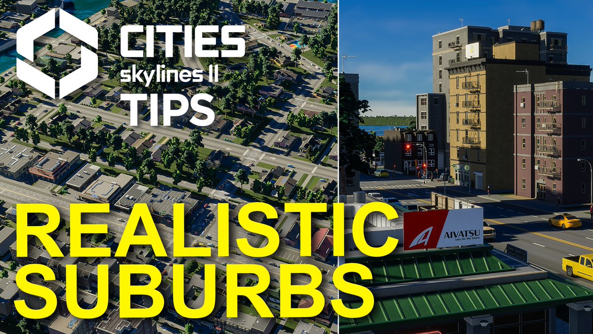 Want some quick tips on creating realistic suburbs in <a href="/CitiesSkylines/">Cities: Skylines</a> 2? 🏘️

Check it out 👉 youtu.be/eVozlrI582M

#CitiesSkylines #QuickTips #RealisticSuburbs