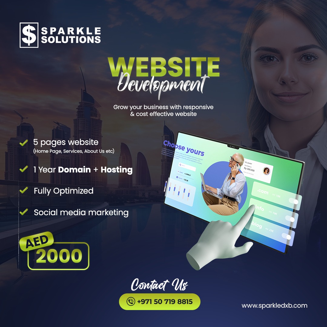 Sparkledxb1's tweet photo. #SpecialOffer Get Website Upto % Pages with Premium One Month Support. Contact Us now And Grab This Golden Opportunity.
https://t.co/xKuG4s4lpQ And WhatsApp +971 50 719 8815 #SparkleSolutions #Sparkle #YourBusinessisOurBusiness #ItServices #websitedevelopment https://t.co/hgD1EEtsb0