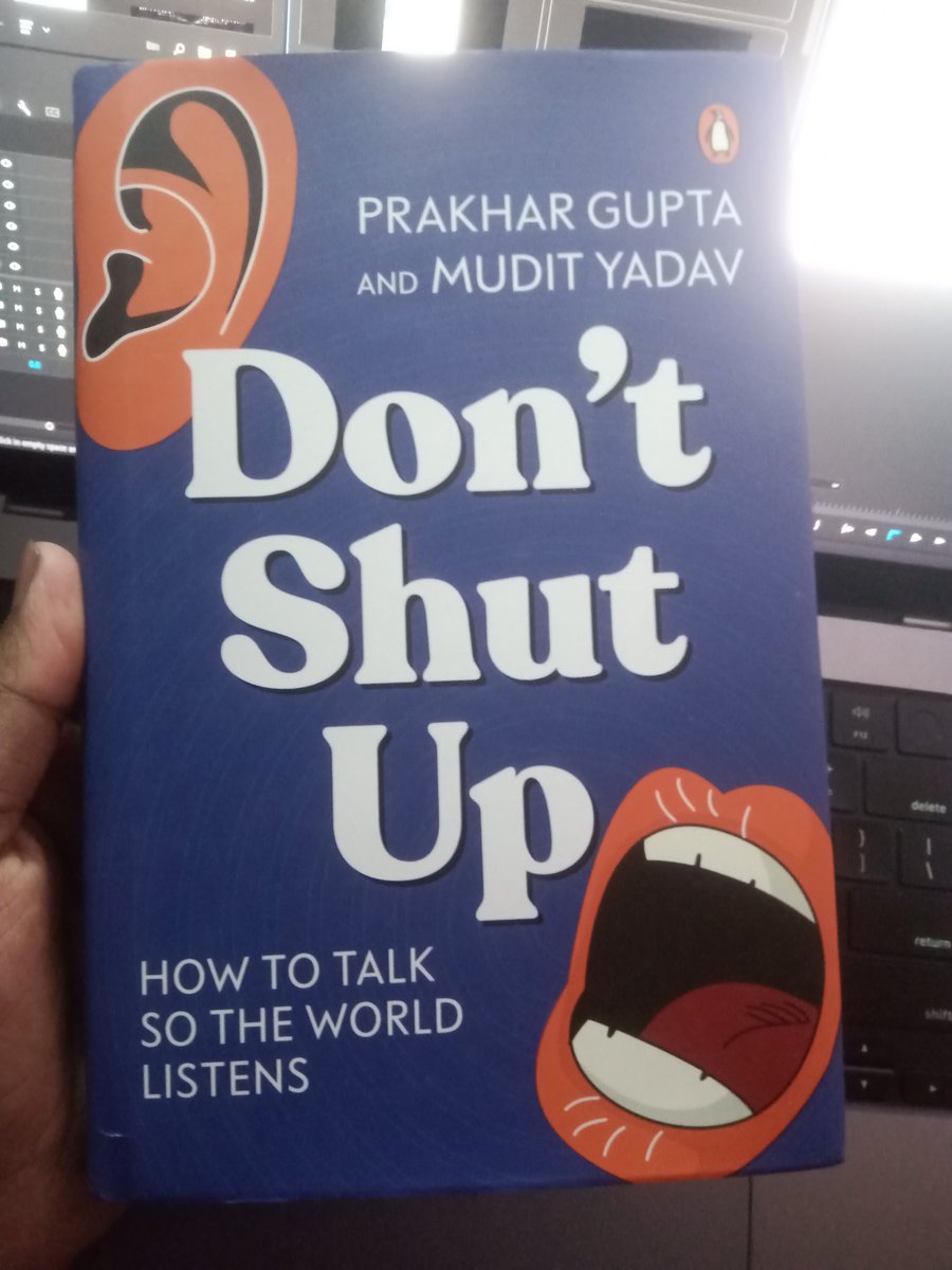 rahamanbinujit's tweet photo. Just received Don't Shut Up by @prvkhvr @Muditspeaks https://t.co/z1SmKttpiL
