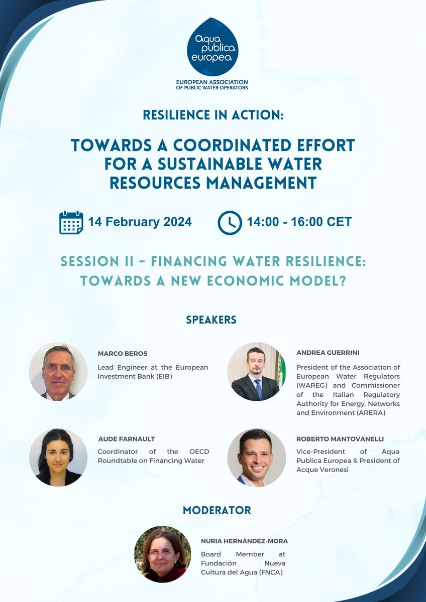 📢 We're excited to announce another high-level speakers who will contribute to the second Session of our public seminar 'Resilience in action' at the @Europarl_EN on Wednesday, 14 February. 🗓️bit.ly/3tMu6z9