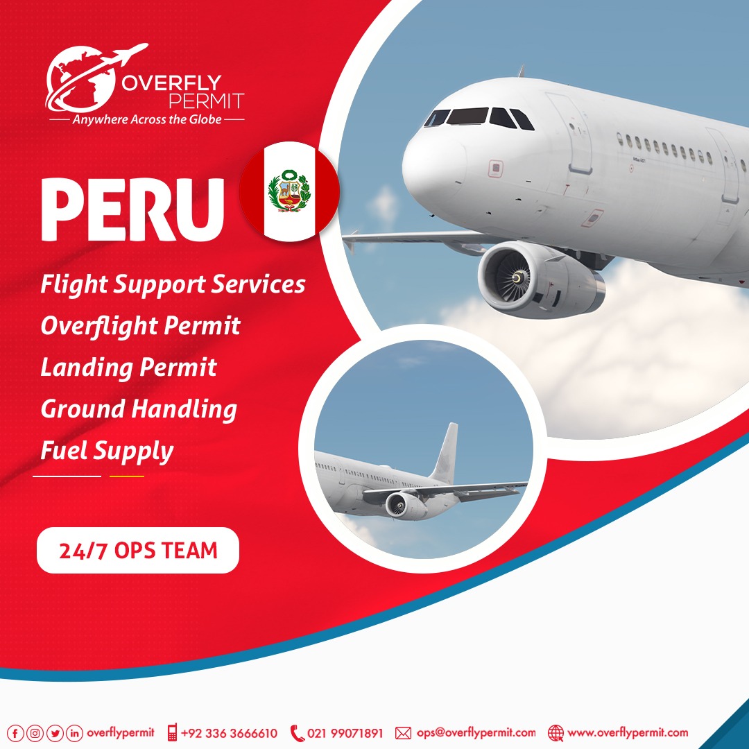 overflypermit's tweet image. PERU OVERFLY PERMIT
LINK : overflypermit.com/overflight-per…

Rising by its own effort into the bright future
Email: ops@overflypermit.com
Contact No:+923363666610
Website: overflypermit.com

#overflypermit #flights #passengerflight #landing #overflightfeesbycountry @FlySWISS #fypシ