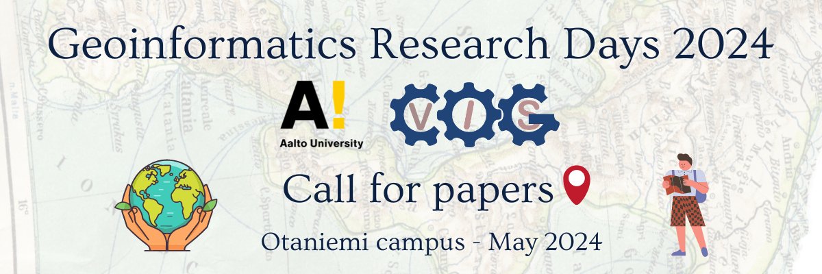 DrKamyar_h's tweet image. Geoinformatics Research Days 2024 - The abstract submission is now open. geoinformaticsdays.geoportti.fi/en/latest/