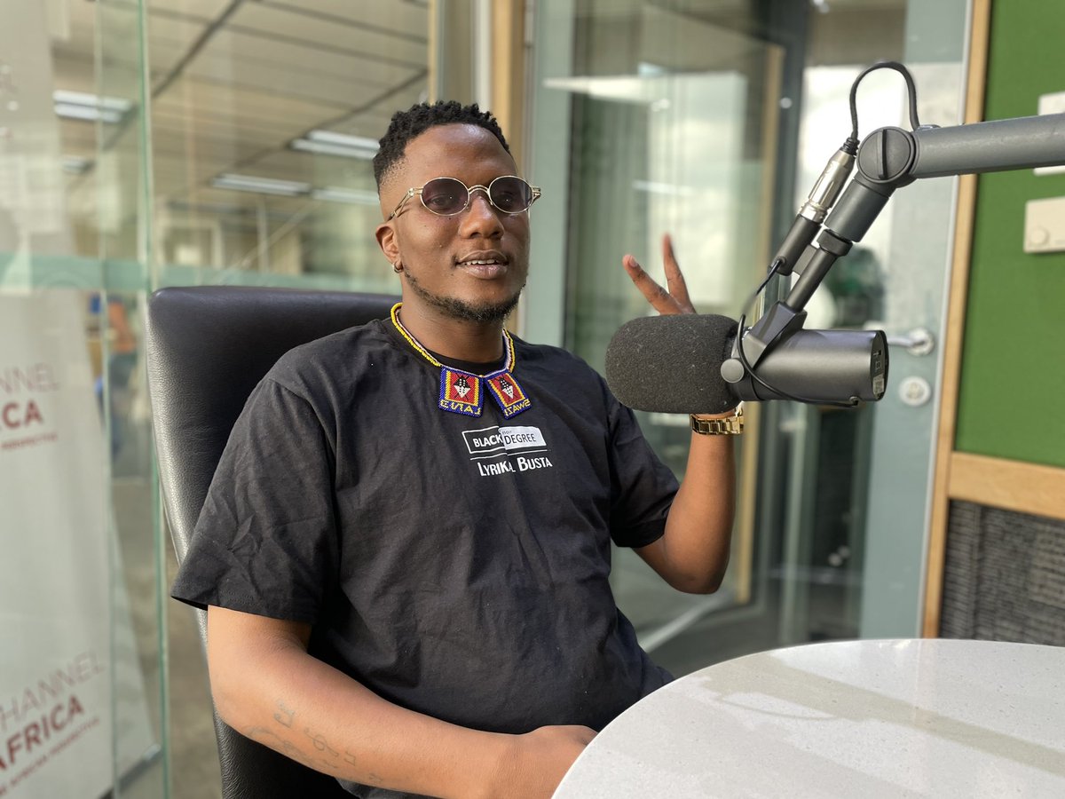 channelafrica1's tweet photo. π¨ π¨ π¨ @LyrikalBusta is in studio, head over to our Facebook page for the LIVE broadcast of the interview, he joins @BMoshatama for our #MusicalFriday segment on #OnTheMove
Tune in: @SABCPlus app | DSTV 802| Open View 628
Stream: https://t.co/U4UBHFrZoW
#ChannelAfrica https://t.co/5DZwKZN5dv