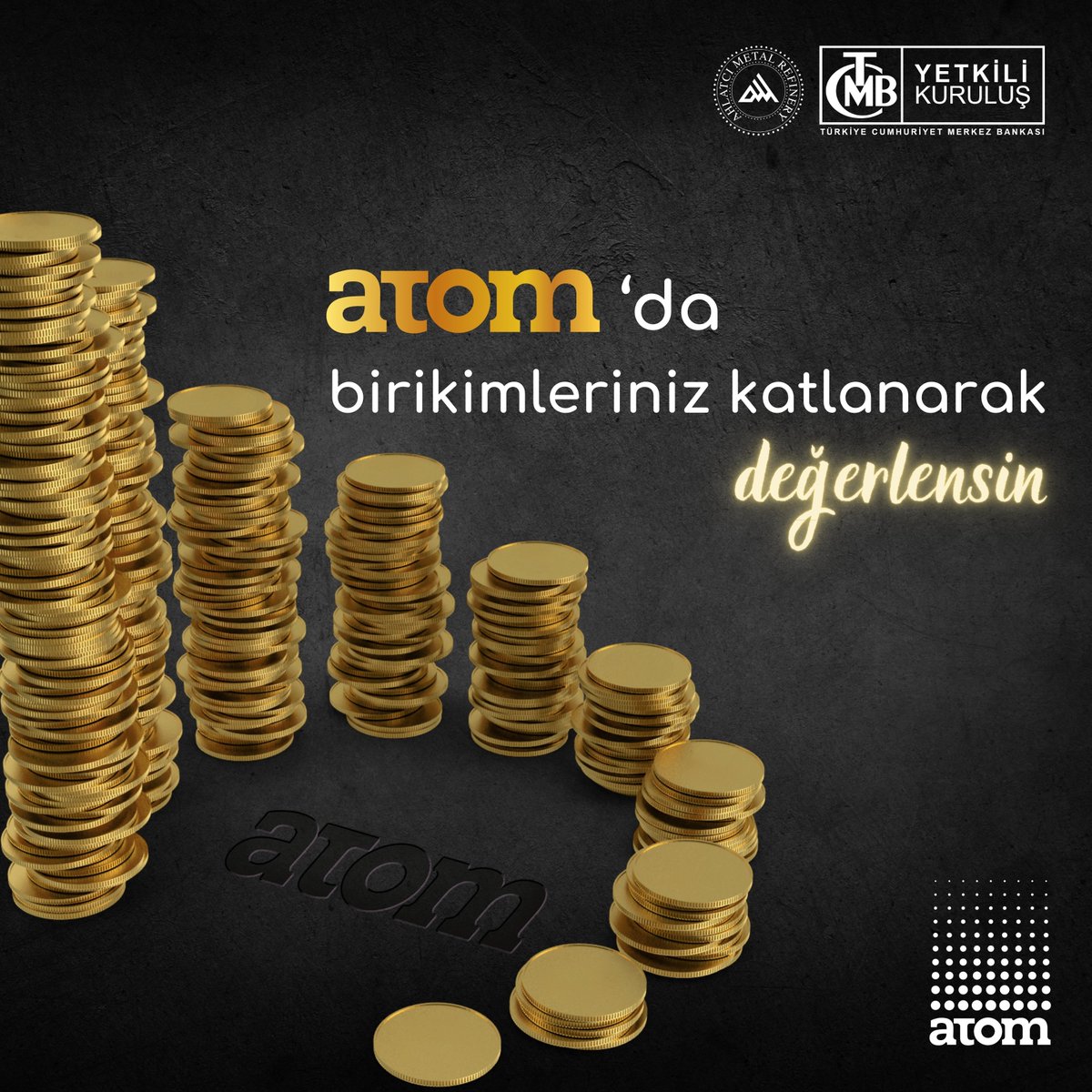 ATOM'un avantajları sayesinde tasarruflarınızı artırarak hem kazanç elde edin hem de geleceğinizi güvence altına alın!✨

#Altın #YastıkAltı #Tasarruf #ATOM #Fatsi #Ahlatcı #TCMB #MerkezBankası #Kuyumcu #VakıfBank #Halkbank #ZiraatBankası #ZiraatKatılım #EmlakKatılım