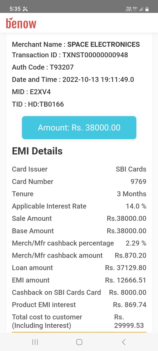 I have not received cash back for this transaction
Please solve my problem
<a href="/TheOfficialSBI/">State Bank of India</a>