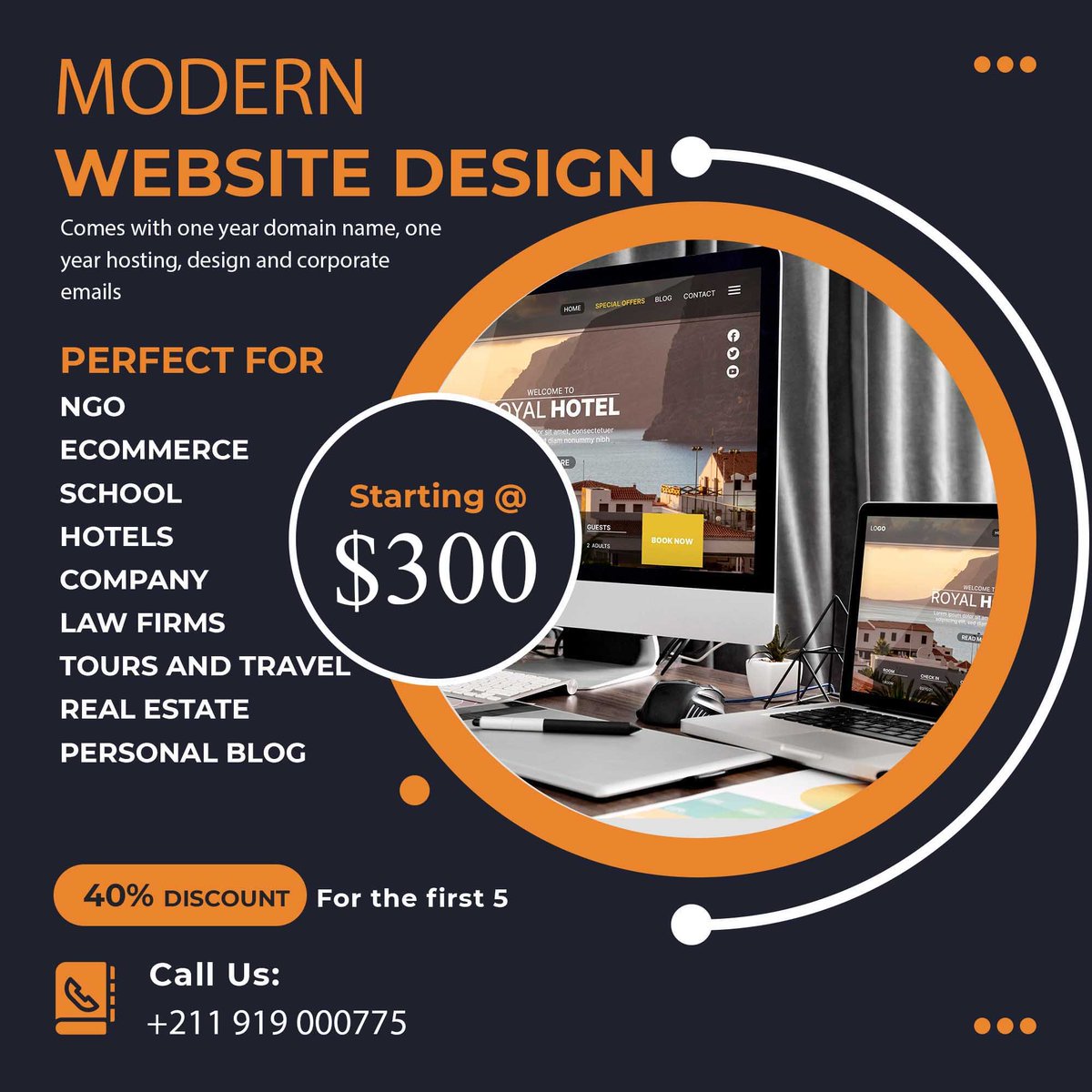 AfterDawnTech's tweet photo. Transform your online presence and make your cause go further with a powerful, affordable website.

Get a new creative, speedy, affordable and secure website in 3 days with a new year promo
#websitedesign #SSOX #websitedesigners #juba #southsudan https://t.co/ugAngxW00G
