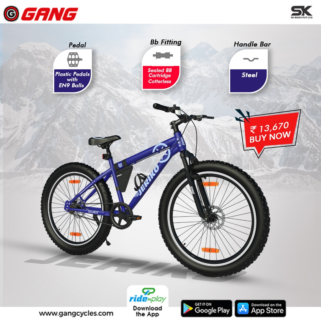 CyclesGang's tweet image. Ride the extraordinary with Jeriko Cycle - Where style meets strength on two wheels. 
.
Buy Now From RideNPlay:- bit.ly/3zlikL5
.
Young India Ka Young Cycle #gangbike 
.
#gangjerikobike #bestfeatures #app #exciting #bestapp #cycleapp #gangcycle
gangcycles.com