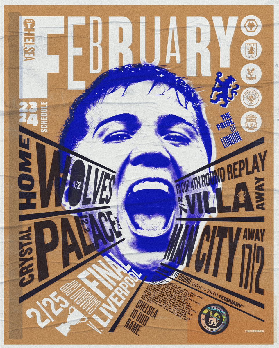 February goes like this: