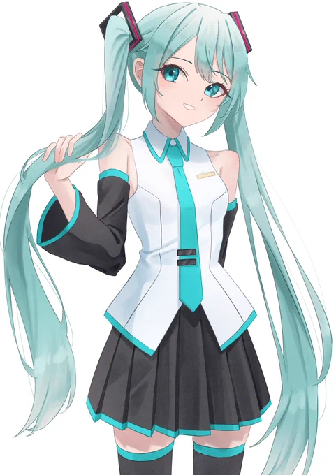 #ツインテールの日 昔描いたミクちゃん 