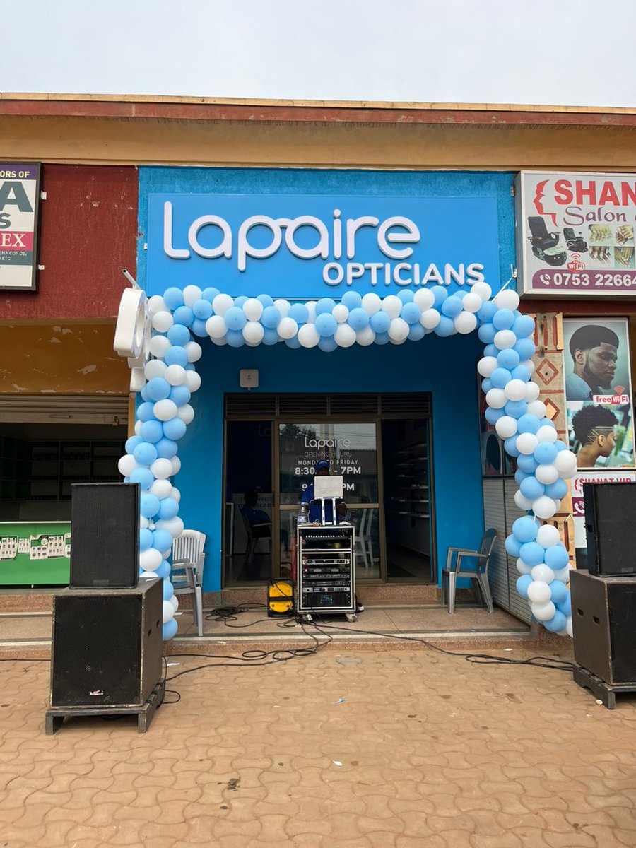 lapaireug's tweet photo. 𝗟𝗮𝗽𝗮𝗶𝗿𝗲 𝗡𝗮𝗻𝘀𝗮𝗻𝗮

Our newest branch just opened in Nansana next to Sumz Food Industries. Enjoy a 10% discount here on all our packages of frames and lenses valid until 29th February.

#GetLapaired https://t.co/CKTBpYJL52