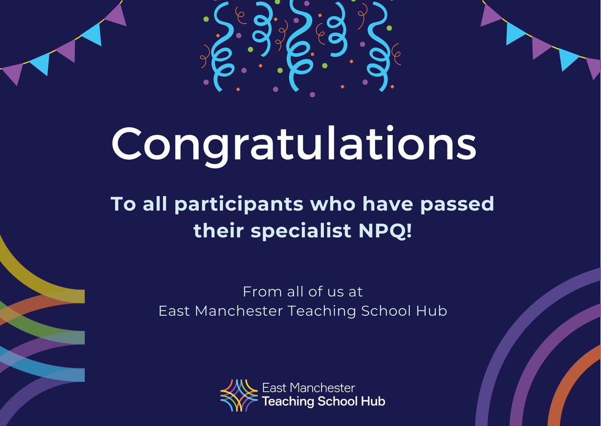 EMTeachingHub's tweet photo. A huge congratulations to our Autumn 2022 NPQ cohort π«π
We wish you all the best of luck in your careers!
#NPQ #CPD #activateyourfuture
@MissCole279 @LHS_HighSchool
@saddleworth_sch @OSFC_Info @HathershawC @JChadwick12 @FocusTrust1 https://t.co/5tRbfYYsoZ