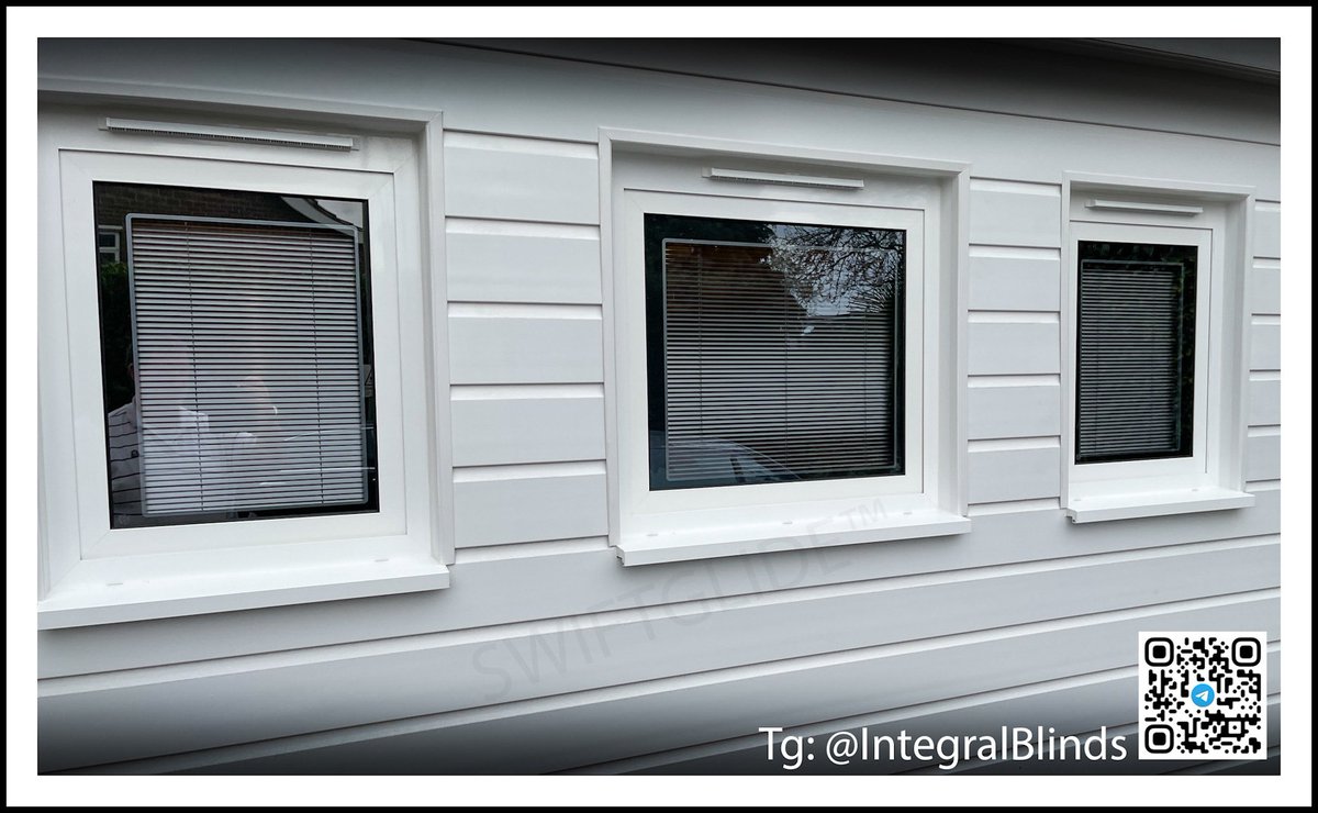 The Integral Blinds we manufacture are like no others. What we do is not only unique but is very smart, modern and contemporary. 

Shown here in this project in Hendon on north London with Silver slats with a metallic Graphite Dressed Perimeter and a border detail in Silver Grey