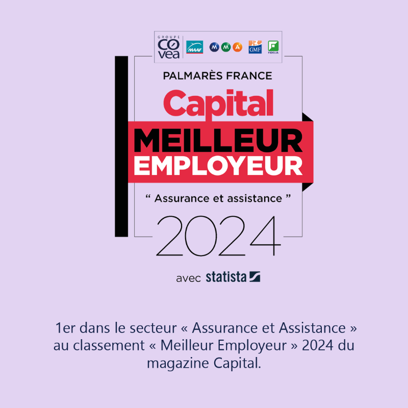 groupecovea's tweet photo. Nous recrutons 3️⃣ 8️⃣0️⃣0️⃣ collaborateurs en 2024 dans de nombreux domaines ! 
Envie de rejoindre notre Groupe et ses marques @MAAFAssurances, @MMAssurances, @GMF_assurances et Fidélia Assistance ? Découvrez nos offres 👇