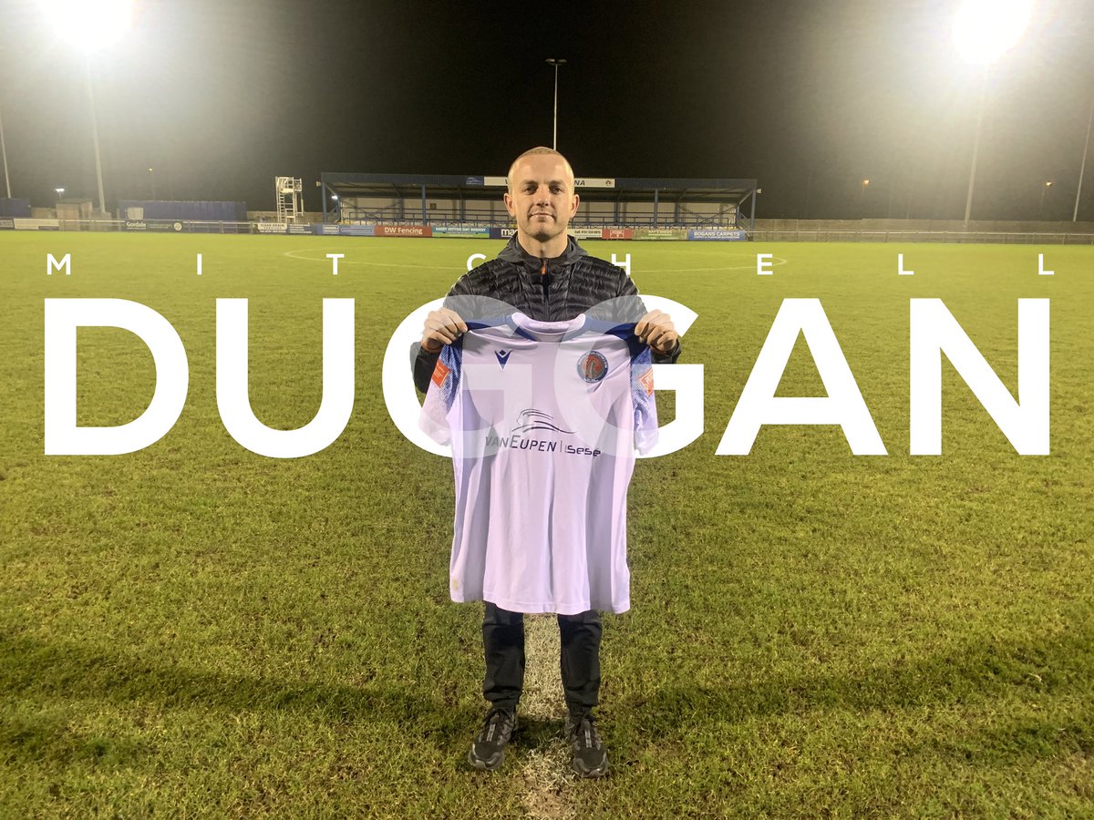 vmfc_'s tweet photo. Vauxhall Motors are delighted to confirm the signing of Mitch Duggan from @theyellows.

Duggan, formerly of Tranmere Rovers, joins the club after 5 years at Warrington Town. 

Welcome, Mitch! 🤍💙

#COYM | @BalticTraining | @NorthernPremLge | @PitchingIn_ https://t.co/360NMCmMfq