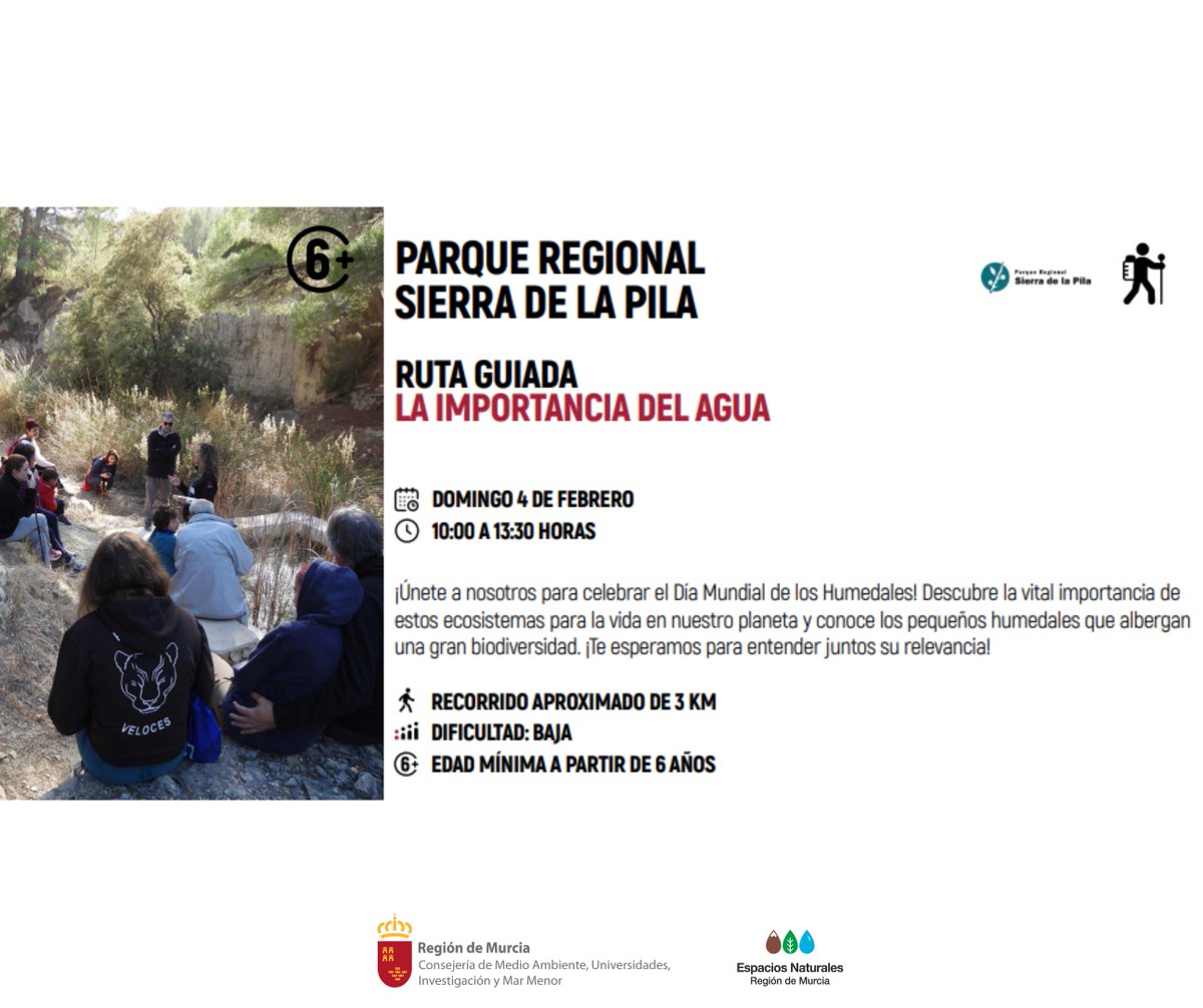 SierraLaPilaPR's tweet photo. Celebra con nosotros el #DíaMundialDeLosHumedales 🌍

Ven y descubre la importancia que tienen y la biodiversidad que albergan 🏞️

¡Tienes hasta el sábado para apuntarte, te esperamos!

Apúntate aquí ⬇️
https://t.co/EyWVyqGVF9

#SierraLaPilaPR #HumedalesYBienestarHumano #REDEEA https://t.co/k7ZiMRKFds