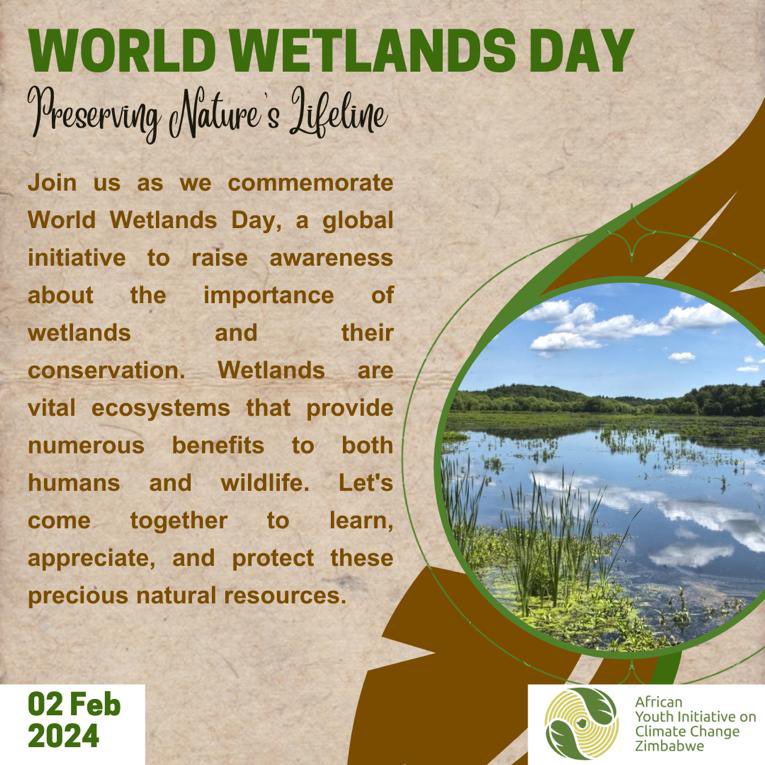 🌍🌿 Embracing the Vitality of Wetlands: Celebrating World Wetlands Day 🌍 Today, we join hands with the world in honoring the invaluable ecosystems that sustain life and foster biodiversity – wetlands. #WorldWetlandsDay #ProtectOurEcosystems #SustainableFuture