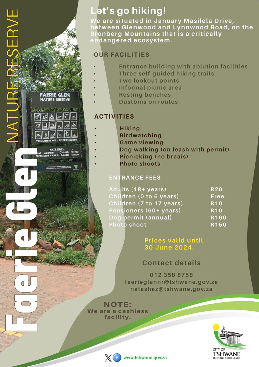 CityTshwane's tweet photo. Hiking trail at Faerie Glen nature Reserve, entrance fees are reasonable. https://t.co/9jV3ciRYRA
