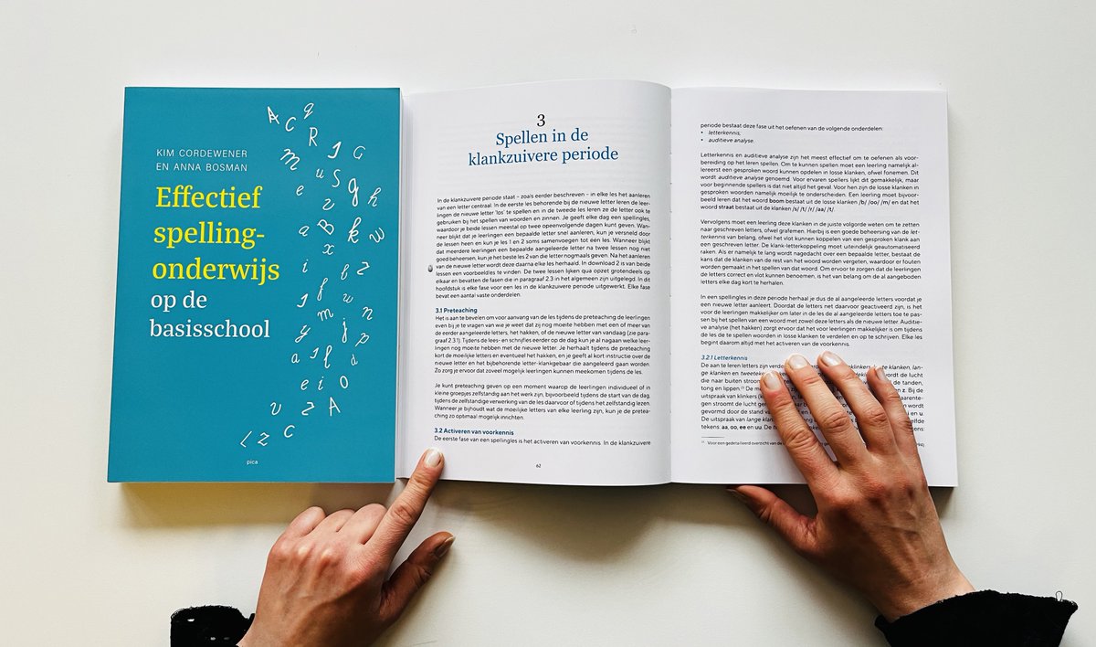 Deze week verscheen ‘Effectief spellingonderwijs’ van Kim Cordewener en Anna Bosman! Dit boek beschrijft de kennis die je als leerkracht nodig hebt om effectief spellingonderwijs aan je leerlingen te geven.
ow.ly/zo0650QwZvi
#spelling #onderwijs #basisvaardigheden