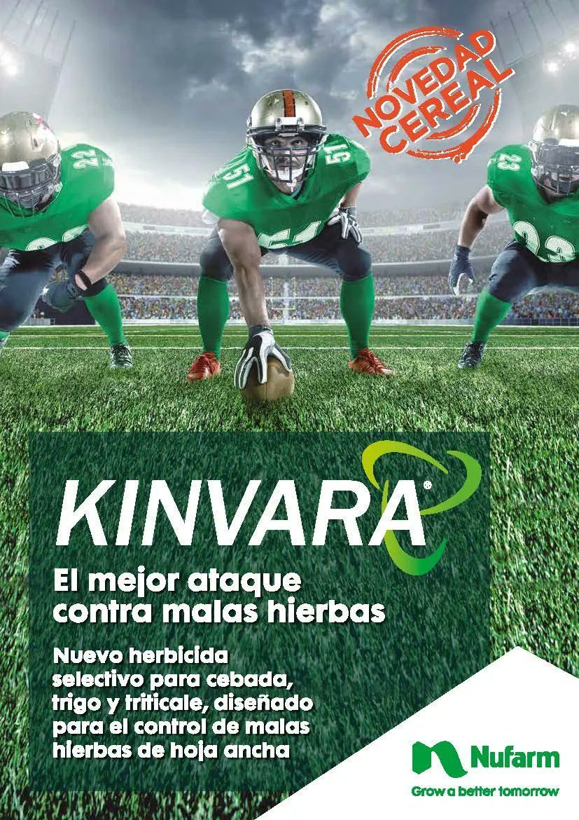 silosdelcinca's tweet photo. Os presentamos #KINVARA, el nuevo herbicida de #NUFARM para el control de malas hierbas de hoja ancha en tu cereal.🌾

 #SilosDelCinca #Cereal https://t.co/sxipEHs2va