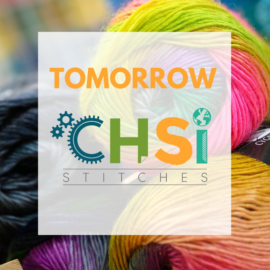 Our doors will open tomorrow at 9am for CHSI Stitches! We will see you bright and early for new products, amazing speakers, the Demonstration Hub and more.