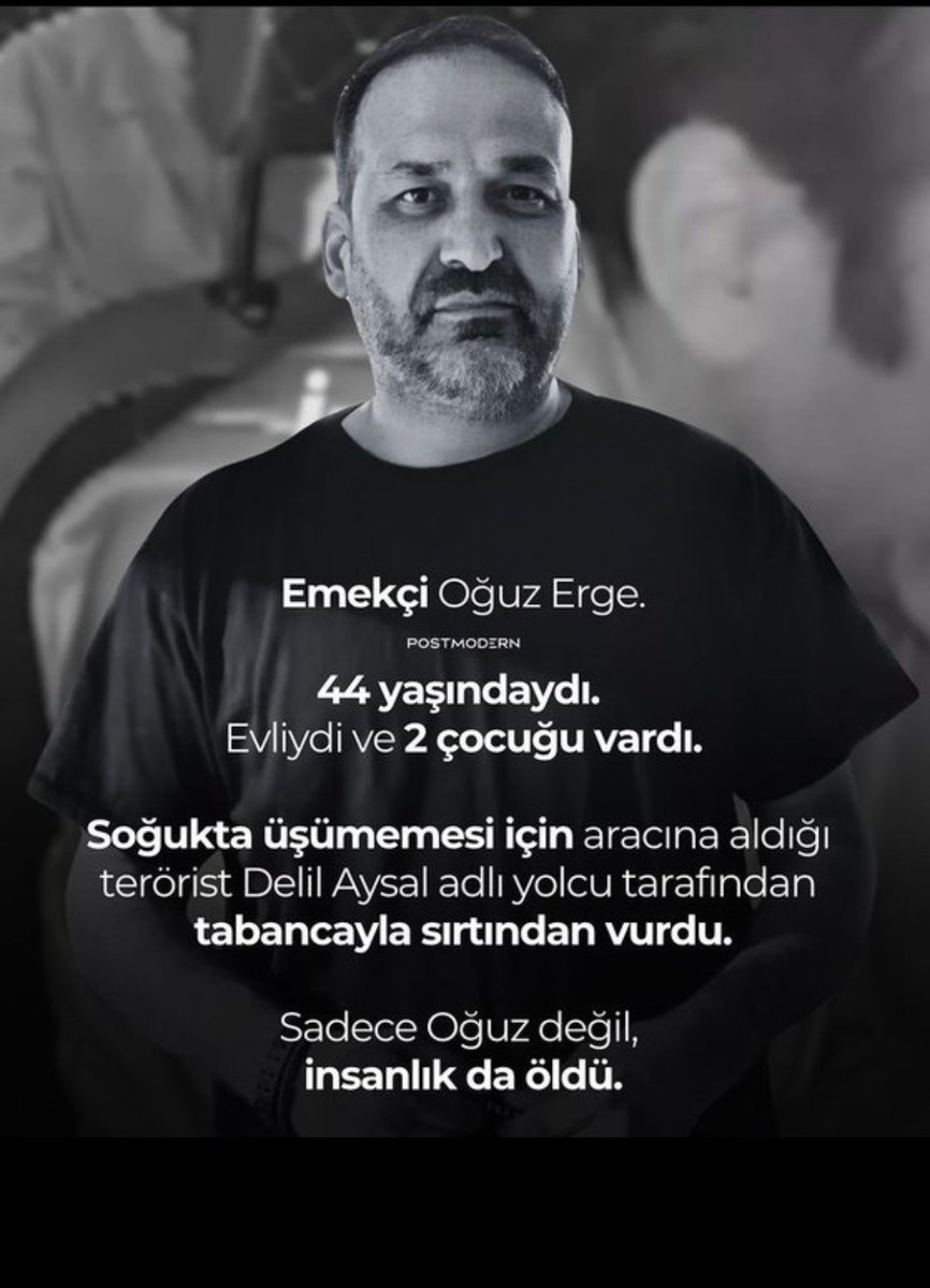 Hiçbir iyilik mükafatsız kalmaz diye yetiştirildiğimiz bir dönemden; 
Hiçbir iyilik cezasız kalmaz dönemine mahkum edildik !..
Mekanın Cennet Olsun Güzel İnsan...
#taksici