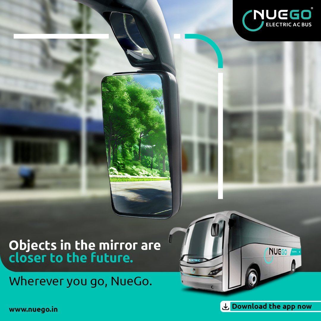 Reflecting on a greener tomorrow with NueGo. 🌳

Download the NueGo App, and book your tickets now.
Link in bio.

#nuego #nuegoindia #nuegoelectricbuses #intercitytravel #evbuses #sustainabletravel #greenery #sustainability #travel #trip #trees #pollutionfree