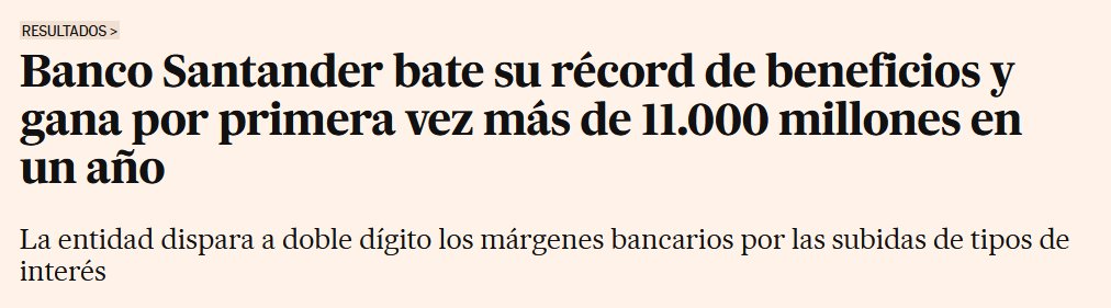 OxfamIntermon's tweet photo. Los grandes bancos españoles están anunciando esta semana el logro de beneficios récord en 2023 (más de 20.000 millones de euros entre Banco Santander, BBVA y Banco Sabadell) mientras 14 millones de personas sufren la subida de sus hipotecas, según el INE. https://t.co/dDPAMIXwiH