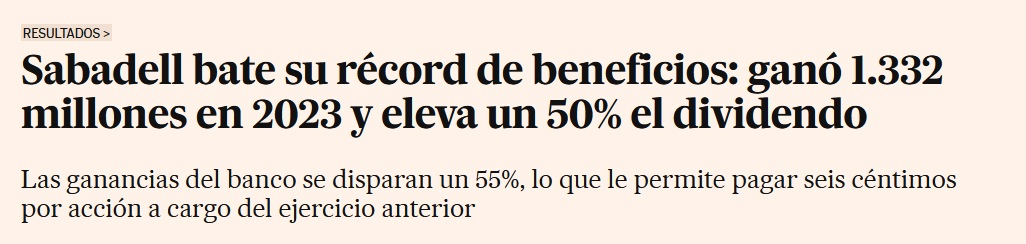 OxfamIntermon's tweet photo. Los grandes bancos españoles están anunciando esta semana el logro de beneficios récord en 2023 (más de 20.000 millones de euros entre Banco Santander, BBVA y Banco Sabadell) mientras 14 millones de personas sufren la subida de sus hipotecas, según el INE. https://t.co/dDPAMIXwiH