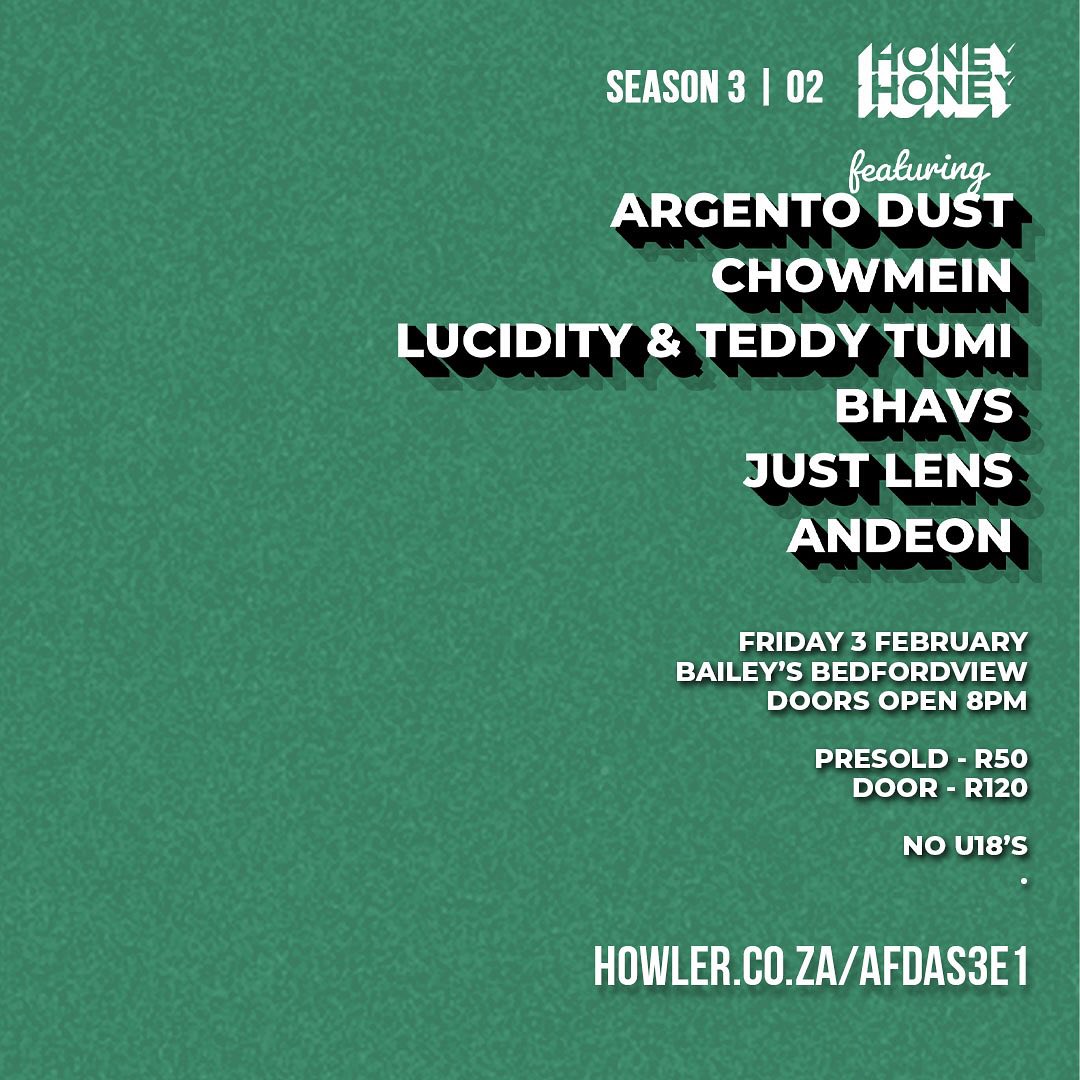 Catch #Andeon at Bailey’s Bedfordview on Saturday, 3rd of February! 💚