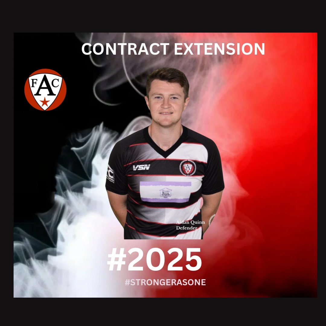 OurAshfield's tweet photo. (1/3)

⚫️🔴⚪️

@ourashfield are delighted to announce that @aidanquinn17 has extended his contract with the club, keep him at The Field until the end of the 2024/25 season! 

#StrongerAsOne 
#ForABetterAshfield https://t.co/nqZCdjRMLb