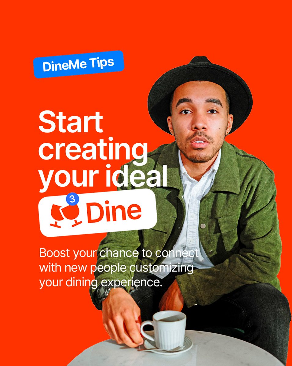 dineme_official's tweet photo. Are you ready to embark on a journey of real #connections and delightful moments?  #DineMe app is your gateway to #discover new people in real life. Whether you're planning a dine or drinks, our app lets you create your ideal Dine.  #Install DineMe now and create your #Dine! https://t.co/z8ommvLoXA
