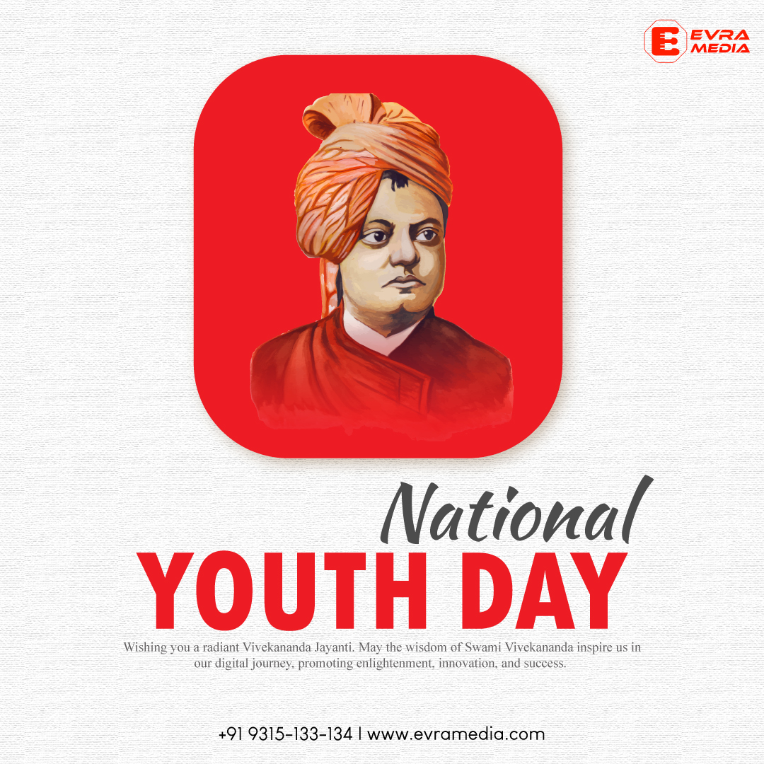 evra_media's tweet photo. Celebrating the spirit of Swami Vivekananda, may his teachings inspire us to seek knowledge, unity, and self-realization.

#EvraMedia #digitalamarketing #VivekanandaJayanti https://t.co/MsrGA0oFbp