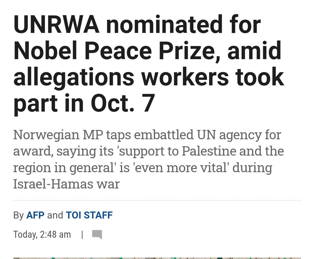 leekern13's tweet photo. Personally I think engaging in rape, murder, torture, executions and kidnapping should disqualify you from a Nobel Peace Prize - but I am SO old fashioned

SUCH a dinosaur https://t.co/WSaLXhY9ac