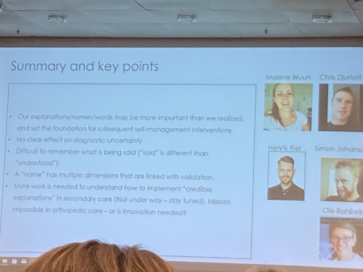 Important key point from @MichaelRathleff : our explanations/names/words may be more important than we realised. More work needed in adolescent knee pain. #sportskongres2024