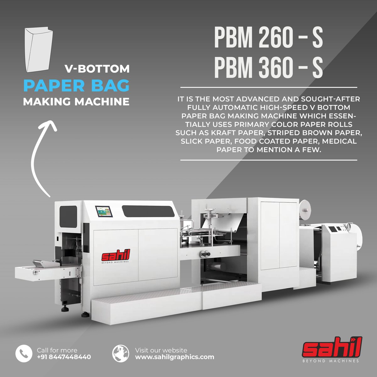 sahil_graphics's tweet image. V Bottom Paper Bag Making Machine (𝗣𝗕𝗠 𝗦𝗠 𝟮𝟲𝟬/ 𝗣𝗕𝗠 𝟯𝟲𝟬🛍️

👉Sahil Graphics - 𝗕 𝗘 𝗬 𝗢 𝗡 𝗗  𝗠 𝗔 𝗖 𝗛 𝗜 𝗡 𝗘 𝗦
For more details:
🌐 𝗪𝗲𝗯𝘀𝗶𝘁𝗲:👉bit.ly/3sqwA1Y

#sahilgraphics #vbottommachine #paperbagmachine #paperbag #papermache #nonwovenbags