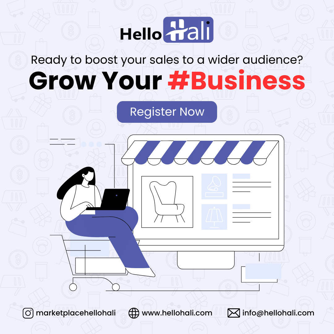 🚀 Welcome to Hello Hali - Your Gateway to Success! 🍁
 Ready to skyrocket your sales? Join Hello Hali today and let your products shine in the Canadian marketplace! 
👉 Sign up now at hellohali.com and start your journey to e-commerce success! 🚀