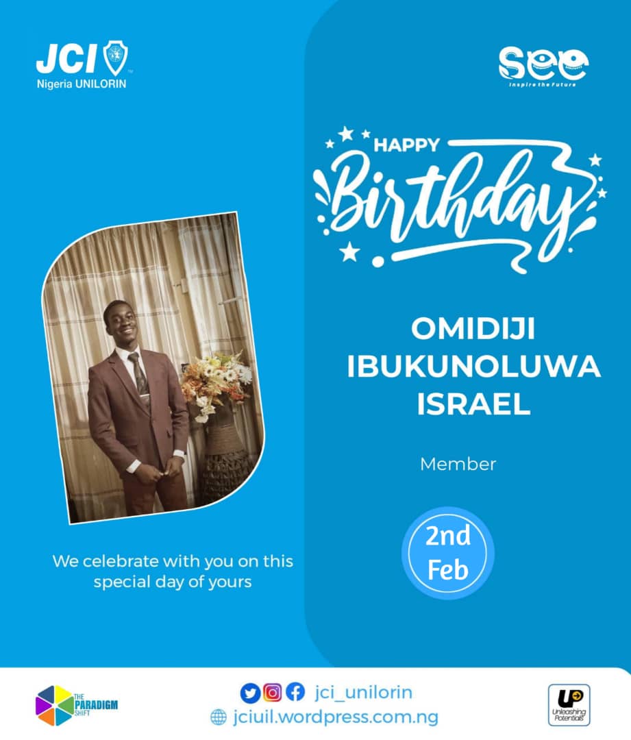 JCIN_UNILORIN's tweet photo. It's Raining Birthdays😅✌️
Birthday feelings are one of the most beautiful feelings in one's lifetime. You could imagine the kind of feeling flowing through the Local Organisation right now?
#Harmony24
#UnleashingPotentials
#JCINUNILORIN
#REVAMP
#BetheStory
#SEnD
#JCINigeria https://t.co/pt7BMS0pH8