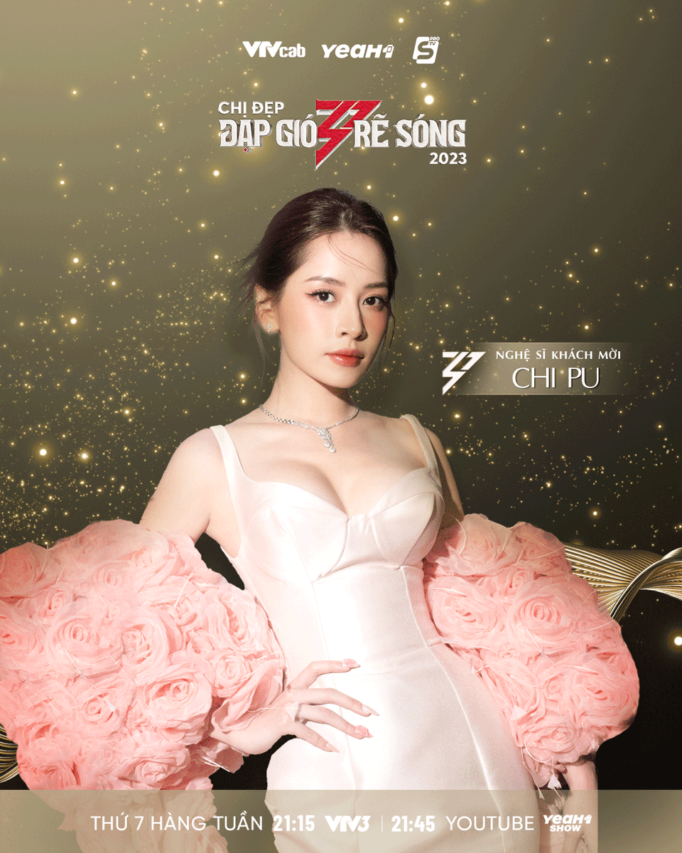 chipuofficial's tweet photo. Mọi người ơi, Chi Pu rất vui khi là khách mời trình diễn tại Đêm Chung Kết 2 Chị Đẹp Đạp Gió Rẽ Sóng. Hẹn gặp các bạn vào ngày mai lúc 21h15 trên kênh VTV3 và 21h45 trên YouTube nhé 💛
#ChiPu #ChiDep #ChiDepDapGioReSong https://t.co/v1E9MVQRhj