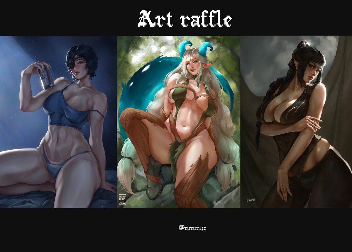 rururize's tweet photo. ☆*:.｡. ART RAFFLE .｡.:*☆
1 Winner gets: Full Art Half Body Commission with background 

☆ To enter:
•Follow me 
•RT this post (no QRT) 
•Comment you character (if u want :))

☆ End: 16 February 

good luck! <3
#artraffle https://t.co/6hfHCKh6IP