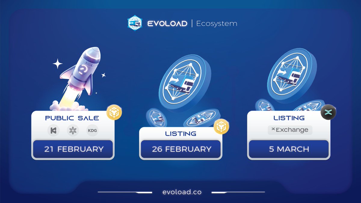 It's time to launch $EVLD to the 🌕! We've updated our roadmap with new official dates to improve the schedule. A pivotal moment awaits: Our Public Sale kicks off on #BSC Launchpads starting February 21st 👇 @Kommunitas1 @Spores_Network @Kingdomstarter Fasten your seatbelts 🚀