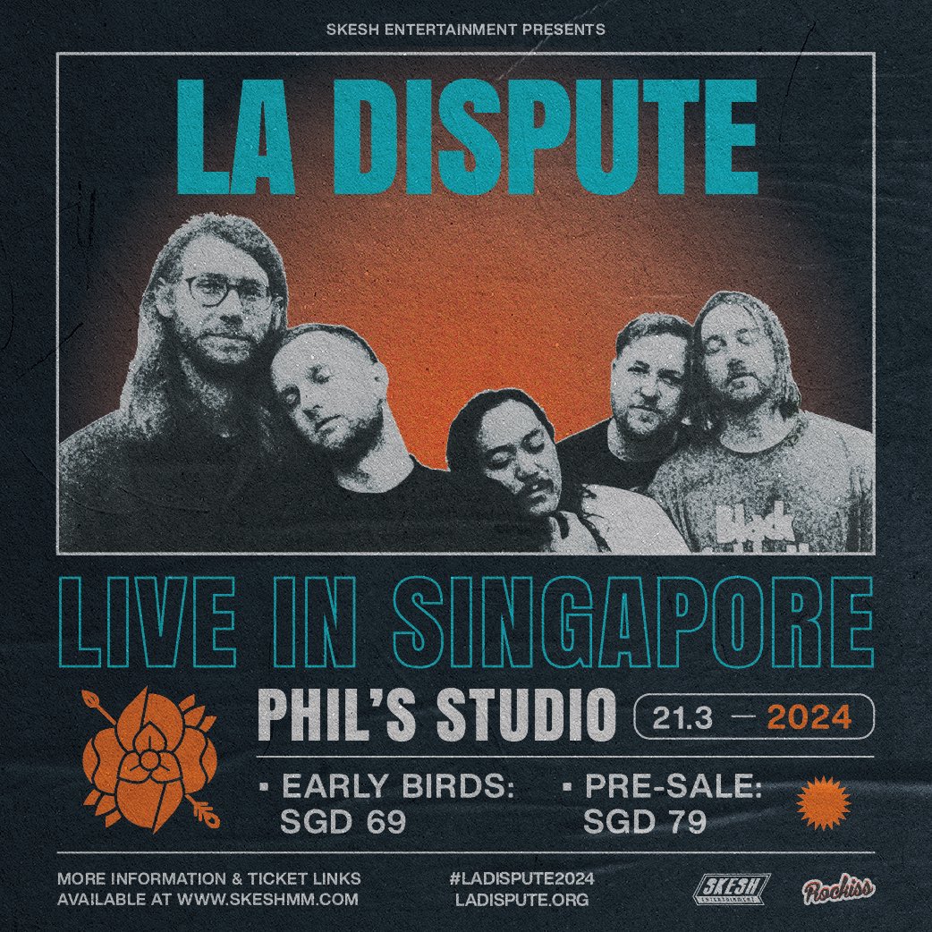 Tickets go on sale tomorrow morning for the @ladisputeband shows! These are very intimate venues and tickets are extremely limited so grab them while you can! Links on our website.. #Thailand #Singapore #LaDisputeAsia2024 #LaDispute #SkeshEntertainment