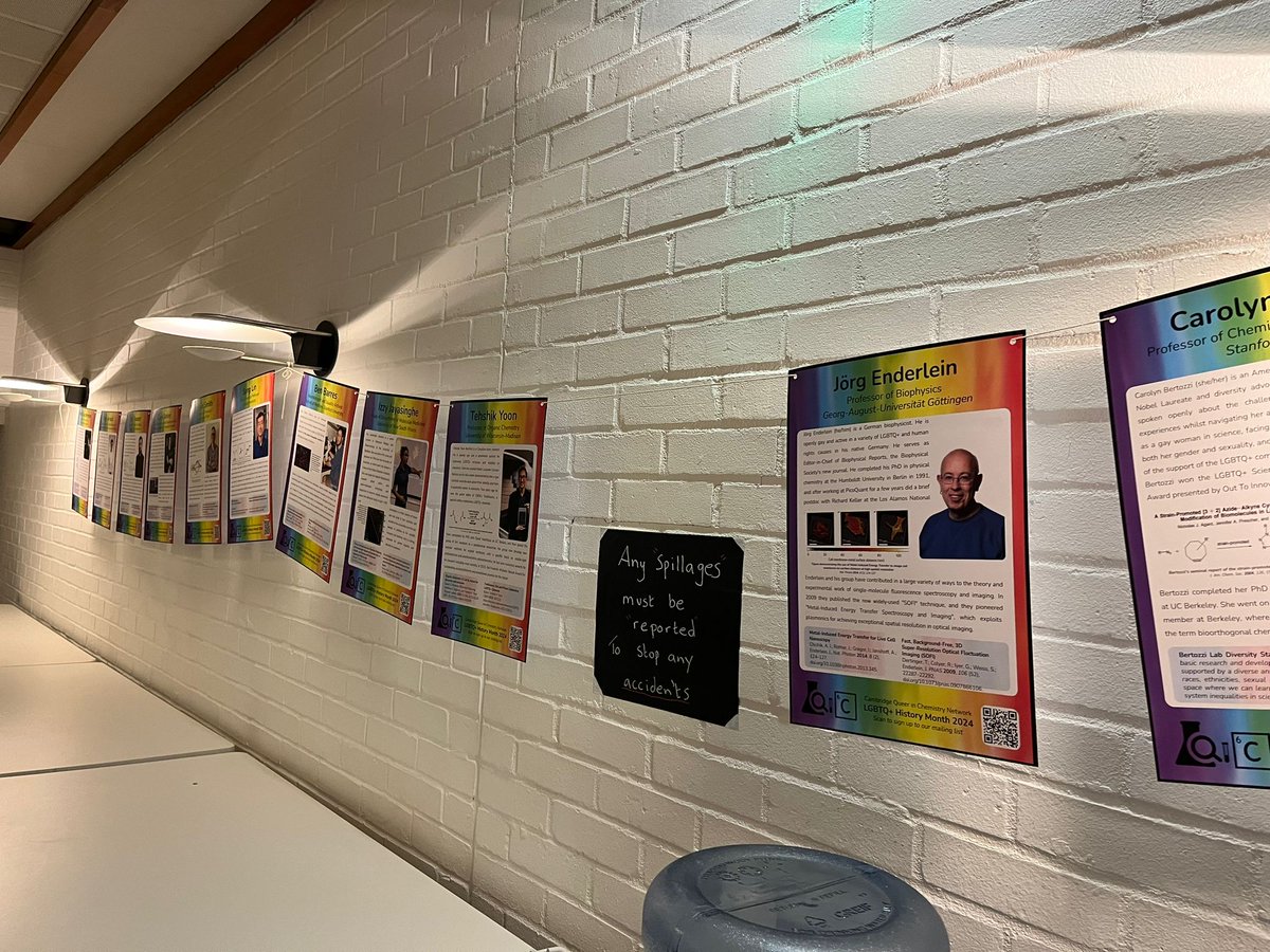 Happy LGBTQ+ History Month from QiCN! Featuring our annual tradition of highlighting queer chemists and organisations (with some new faces this year!) Come check it out in the Cybercafe #LGBTplusHM @ChemCambridge
